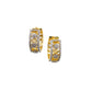 Set Gouden Hoop Oorbellen met Strass