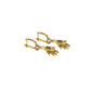 Set Oorringen met Handbedel met een boos oog en Lila Zirconia